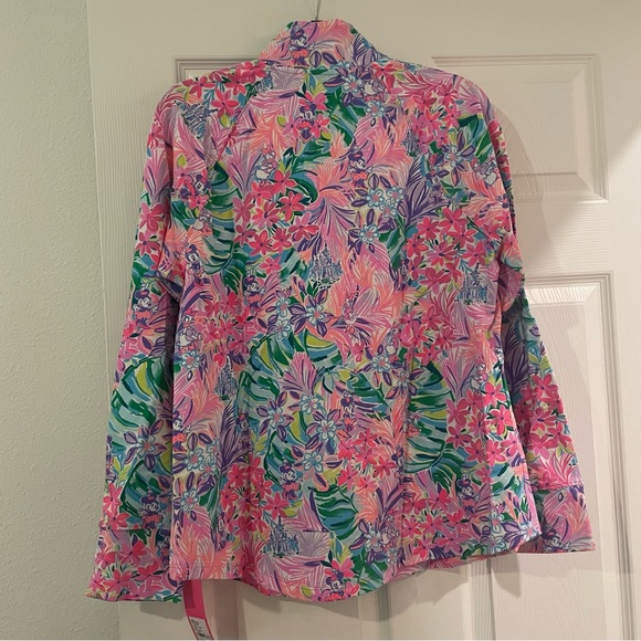 NWT Lilly Pulitzer Disney Minnie Mouse Daisy LP Zip Jacket Skipper Popover - Picture 2 of 8